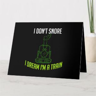 Tarjeta Trayectoria de tren Snore Dream T Locomotive Steam