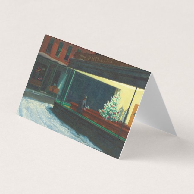 Tarjeta Trazos nocturnos para Navidades (Anverso)