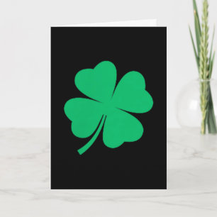 Tarjeta Trébol de cuatro hojas bolsillo trébol irlandés st