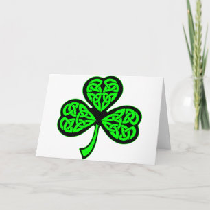 Tarjeta Trébol del Celtic de 3 hojas