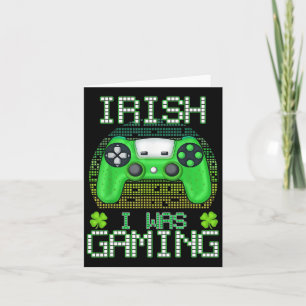 Tarjeta Trébol irlandés Estaba jugando Chicos jugadores Dí