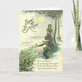 Tarjeta Trébol irlandés lindo Sun de los pares