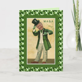 Tarjeta Tréboles del día MAGA del St. Patricks de Donald
