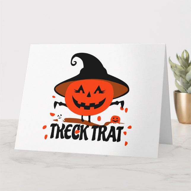 Tarjeta Treck Trat Calabaza Sonriendo (Planta pequeña)