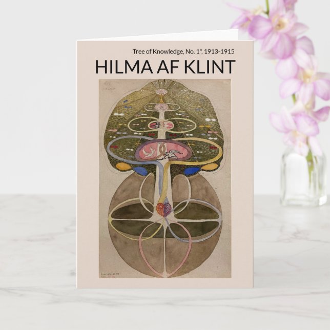 Tarjeta Tree of Knowledge No.1, Hilma af Klint (Orquídea)