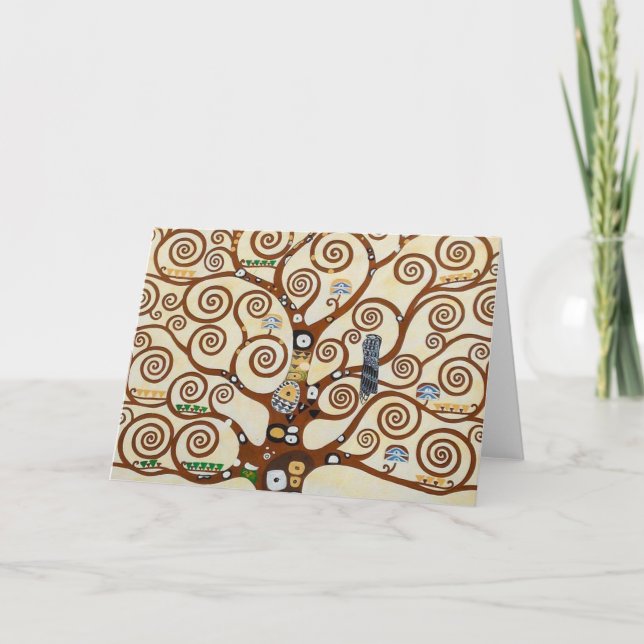 Tarjeta Tree Of Life Gustav Klimt Restored Version (Anverso)