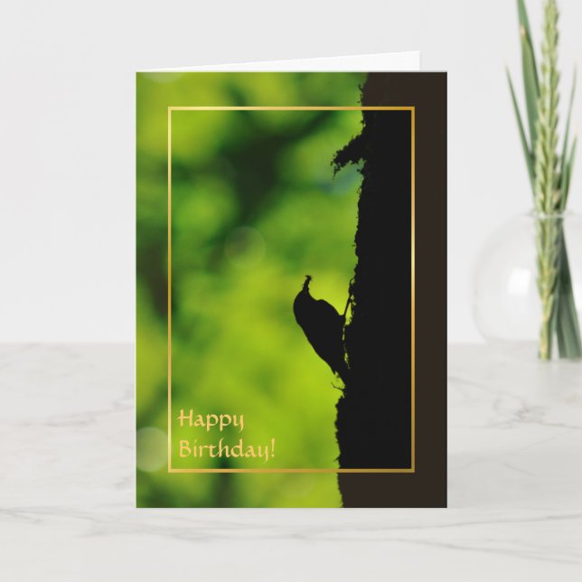 Tarjeta Treecreeper europeo (Anverso)