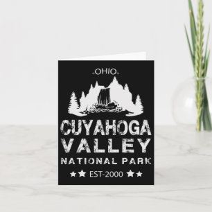 Tarjeta Treeline con Cascada Cuyahoga Valley National P