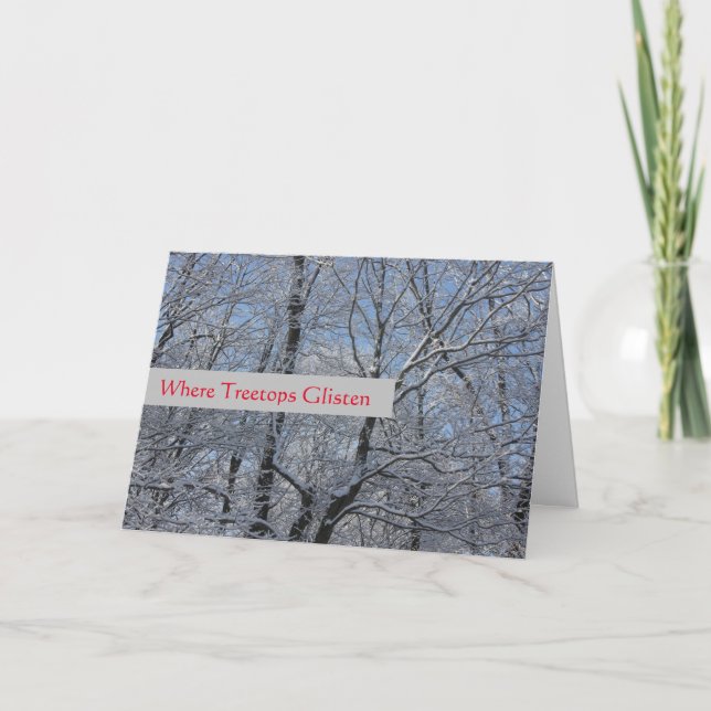 Tarjeta Treetops GListen - Holiday - Blanc Inside (Anverso)