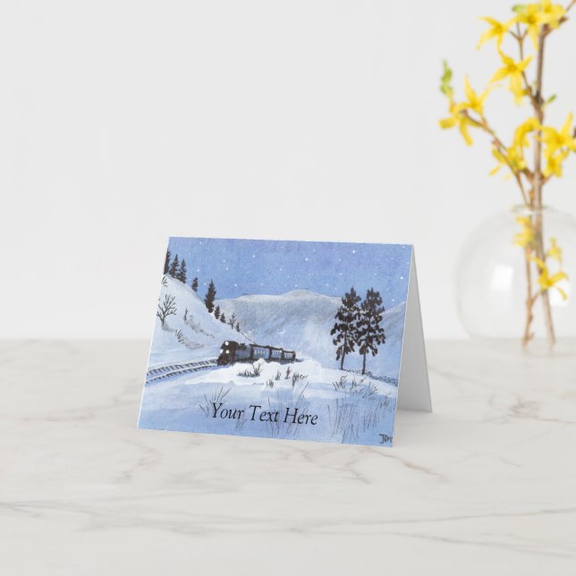 Tarjeta Tren (flor amarilla)