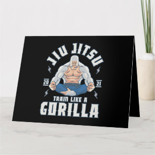 Tarjeta Tren como un gorila BJJ brasileño Jiu Jitsu