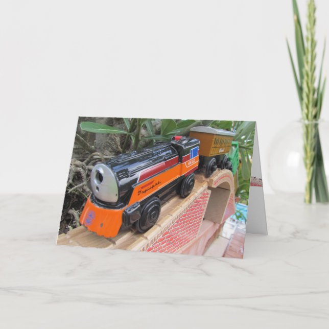 Tarjeta Tren de cumpleaños (Anverso)
