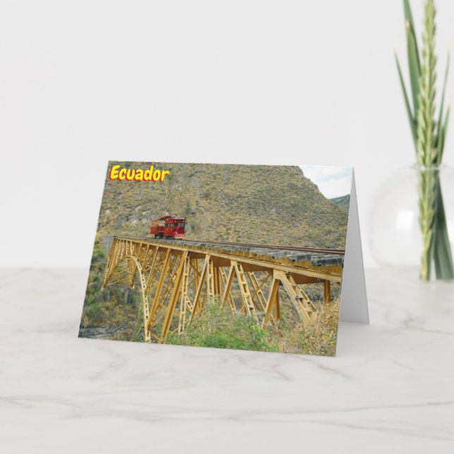 Tarjeta Tren de Ecuador (Anverso)