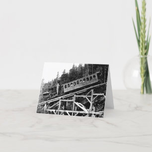 Tarjeta Tren de ferrocarril 1880 "nube "