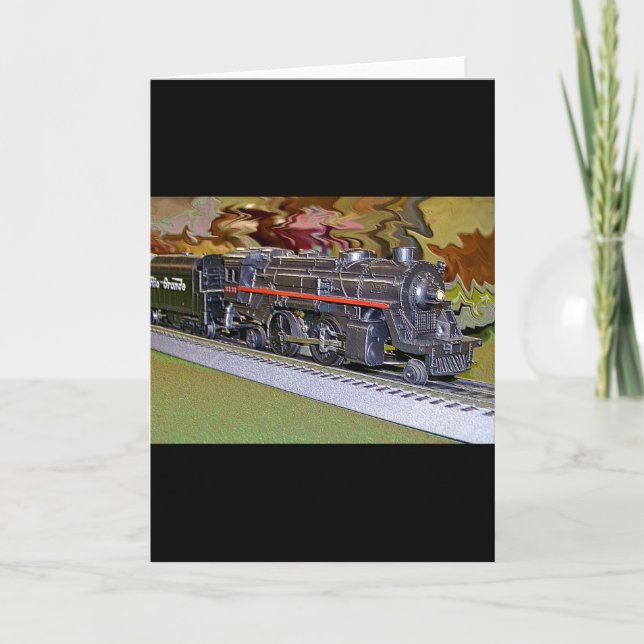 Tarjeta Tren de modelo de escala O (Anverso)