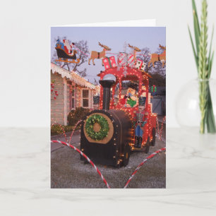 Tarjeta Tren de Navidad de nuestra casa a la tuya