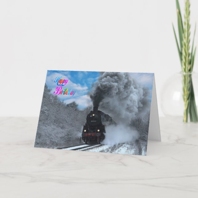 Tarjeta Tren de vapor (Anverso)