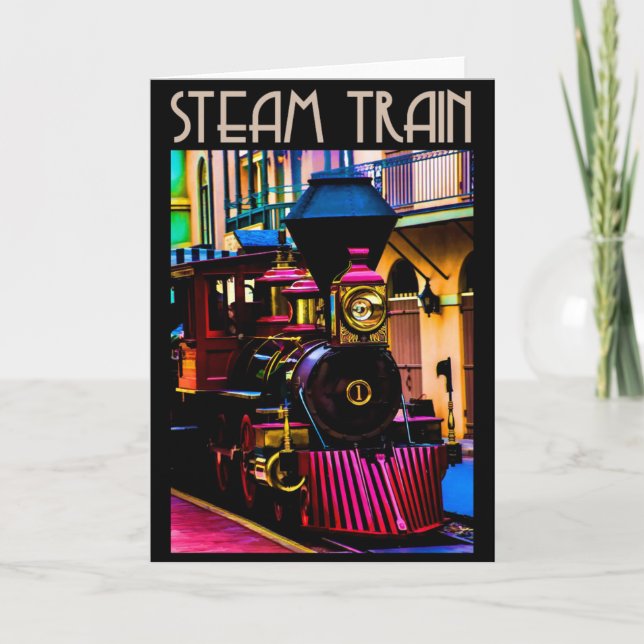 Tarjeta Tren de vapor (Anverso)