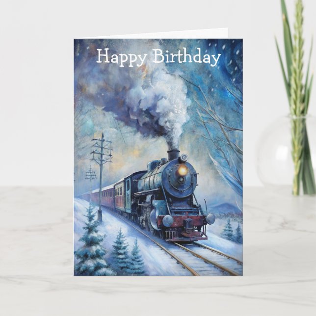 Tarjeta Tren de vapor (Anverso)