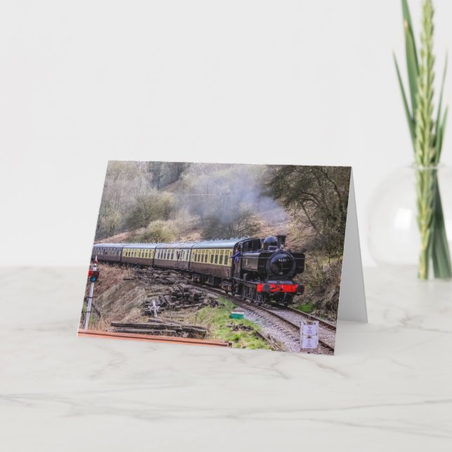 Tarjeta Tren de vapor (Anverso)