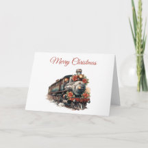 Tren de vapor de época Navidades tradicionales
