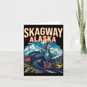 Tarjeta Tren de Vapor Skagway Alaska Puerta de Klondike