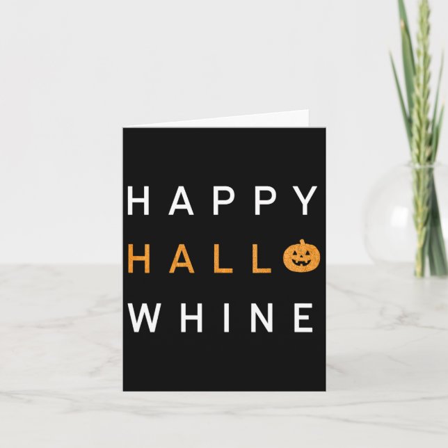 Tarjeta Trendy Halloween Happy Hello Whine (Anverso)