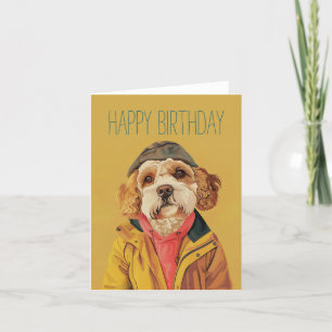 Tarjeta Trendy Labradoodle