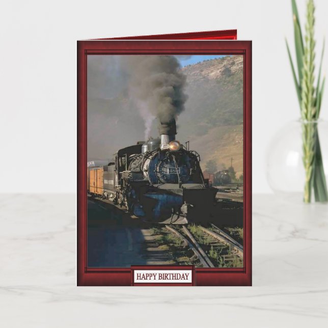 Tarjeta Trenes y pistas - tren de carga (Anverso)