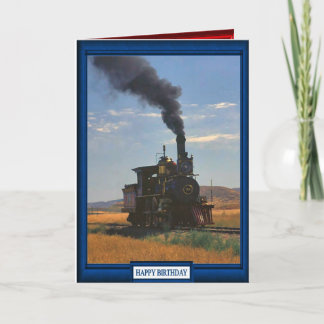 Tarjeta Trenes y pistas - Vestir a través de la llanura