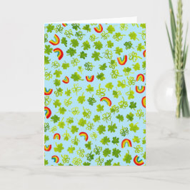 Tarjeta Trepadores de Acuarela y Arcos de San Patricio Irl