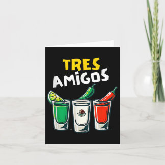 Tarjeta Tres amigos cinco de mayo