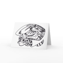 Tres aspectos, dibujo de tinta