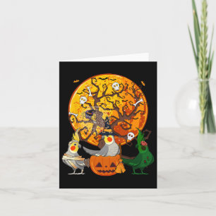 Tarjeta Tres Atiels De Halloween Como La Mummy Bruja Zombi
