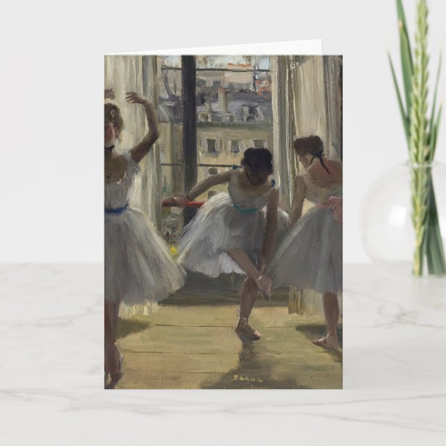 Tarjeta Tres bailarinas | Edgar Degas (Anverso)