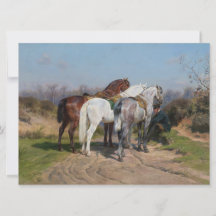 Tres caballos sementales (por Rosa Bonheur)