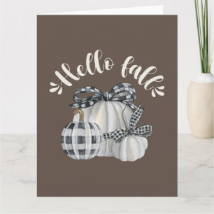 Tarjeta Tres Calabaza Hola Caída