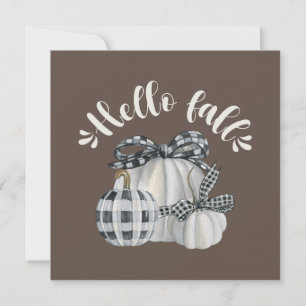 Tarjeta Tres Calabaza Hola Caída