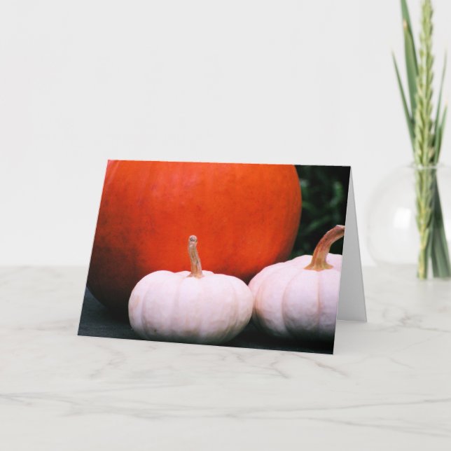 Tarjeta Tres calabazas (Anverso)