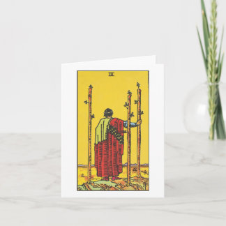 Tarjeta Tres divagaciones - El piloto Waite Smith tarot