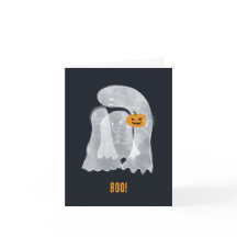 ¡Tres fantasmas sosteniendo una calabaza aterrador