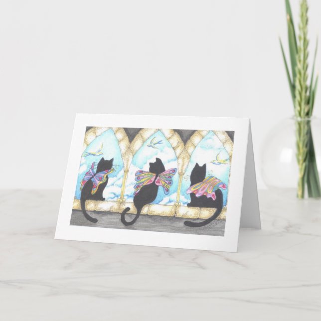 Tarjeta Tres Gatos… 3 gatos (Anverso)