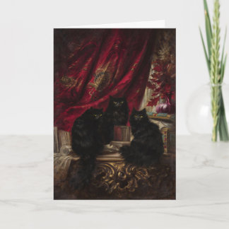 Tarjeta Tres Gatos Negros
