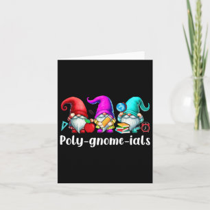 Tarjeta Tres Gnomes Divertidos Mathema