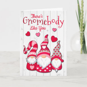 Tarjeta Tres gnomos para El día de San Valentín
