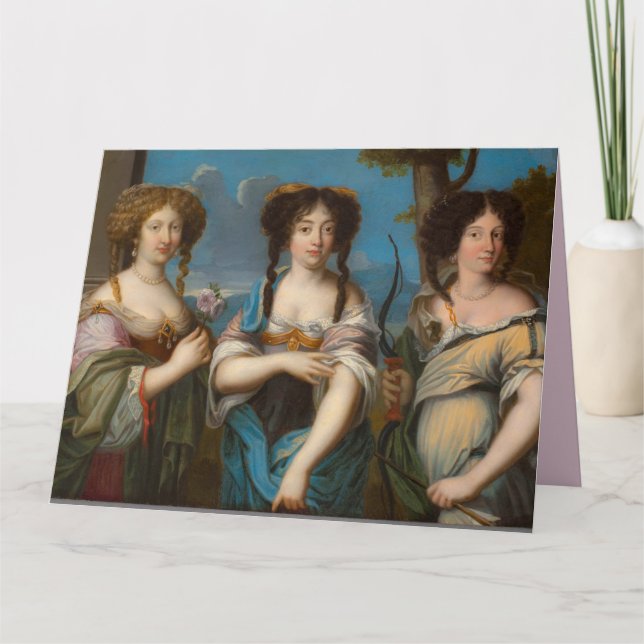 TARJETA TRES HERMANAS BESTIES HERMANA GREETING CARD (Anverso)