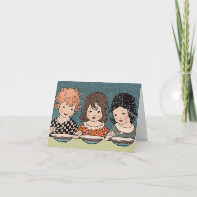 Tarjeta Tres hermanitas Notecard (Anverso)