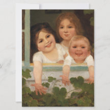 Tres hijos en la ventana