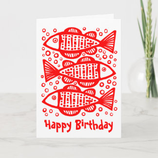 Tarjeta Tres peces - Rojo