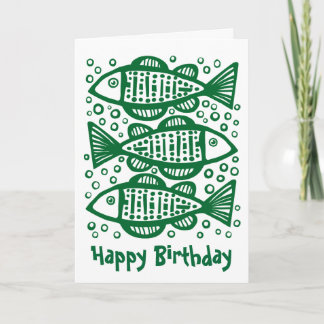 Tarjeta Tres peces - Verde Forestal